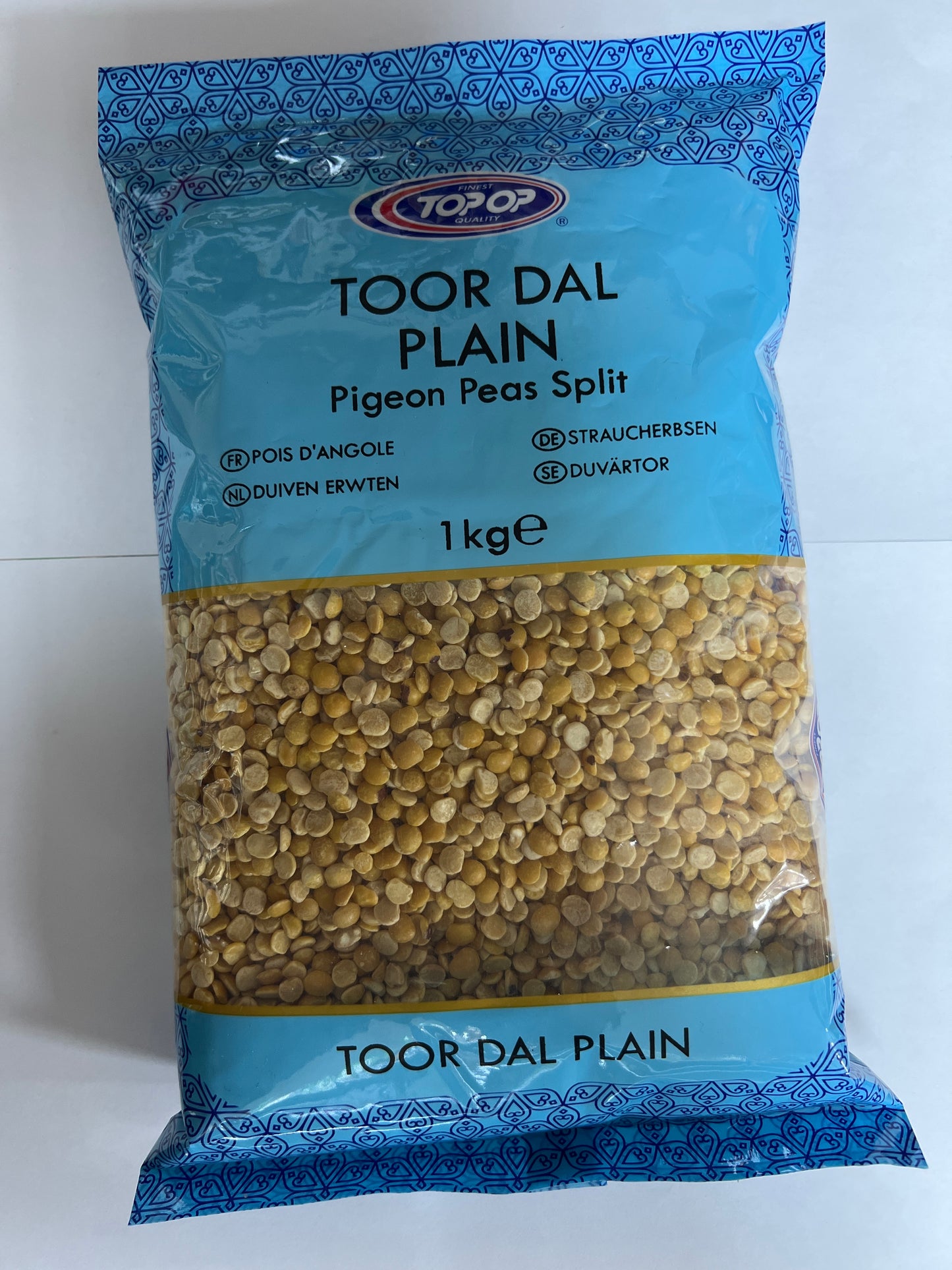 Topop Toor Dal Plain (Pigeon Peas Split) 1KG