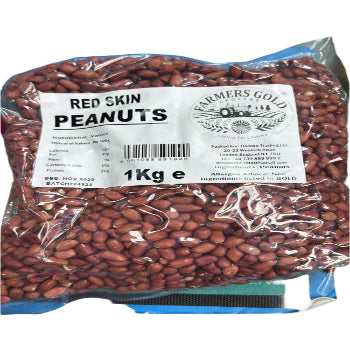 Farmers Gold Red Skin Peanuts 1KG